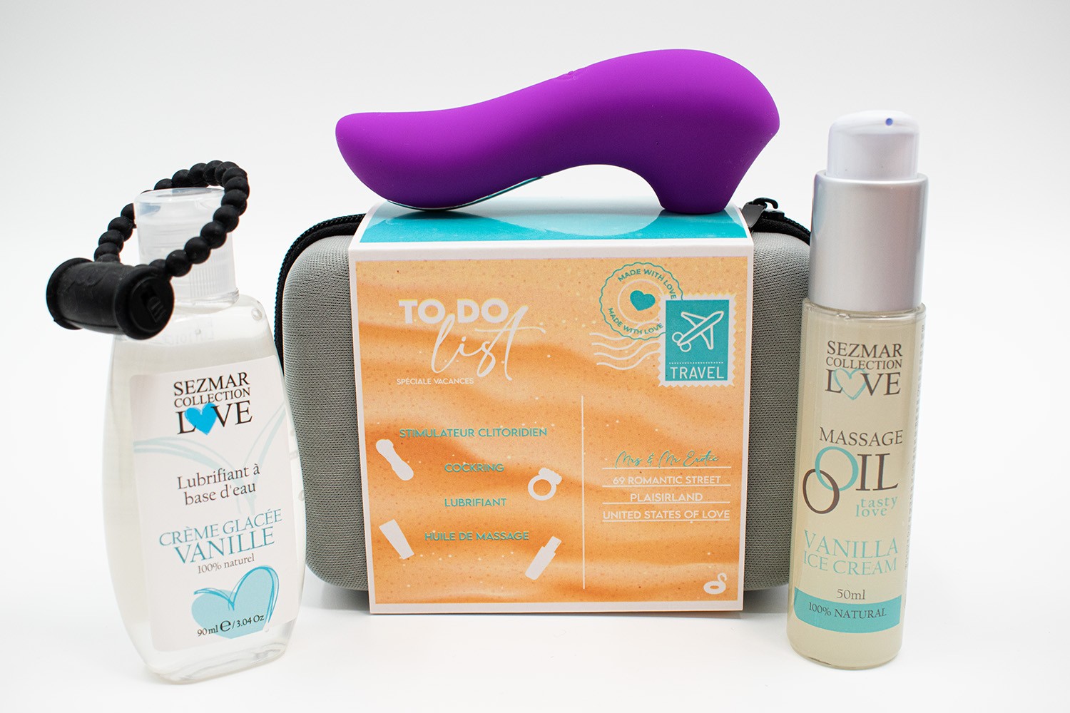 Box Hot Summer pour le couple parfum Vanille, sélection SENVÉLYA