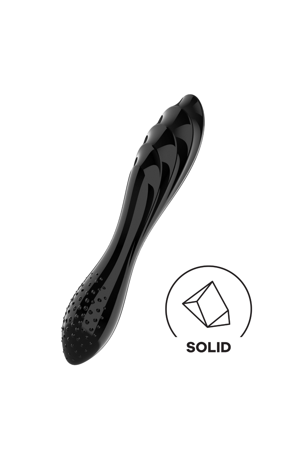 Gode en verre noir haute qualité Dazzling Crystal 1 Satisfyer — Satisfyer, sélection SENVÉLYA