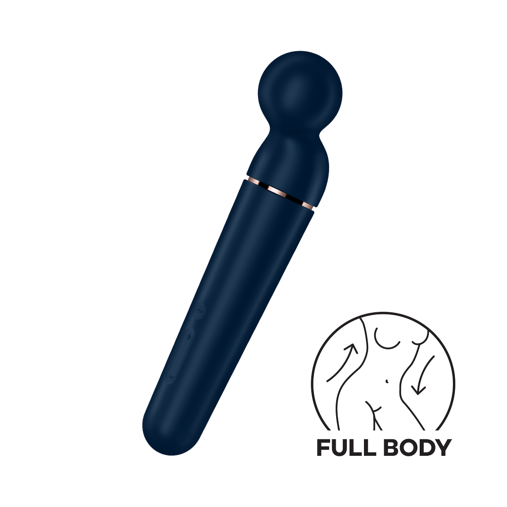 Vibromasseur wand bleu USB 60 vibrations Planet Wand-er Satisfyer — Satisfyer, sélection SENVÉLYA
