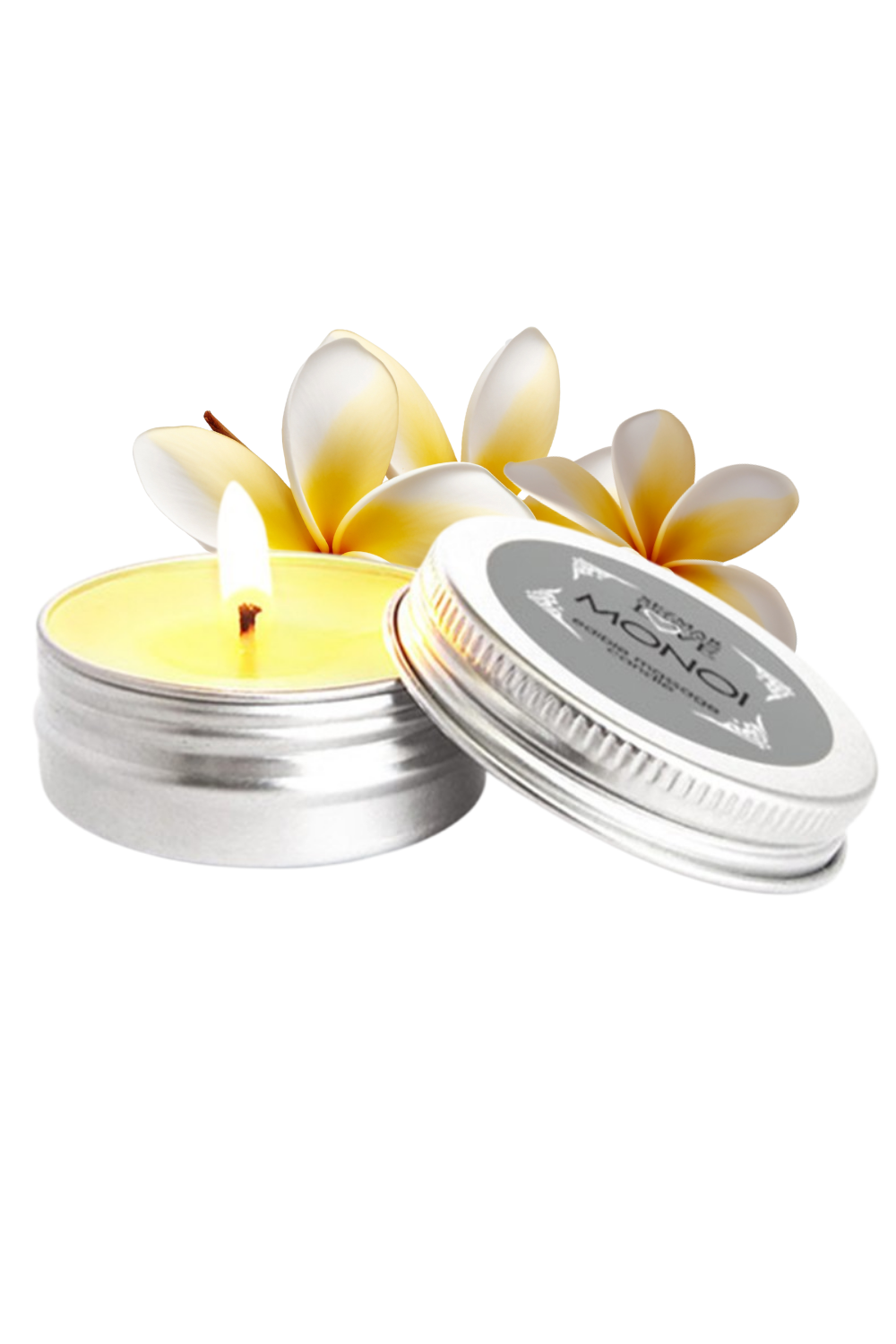 Mini Bougie de massage Monoï 30ml 100% naturelle — Sezmar, sélection SENVÉLYA