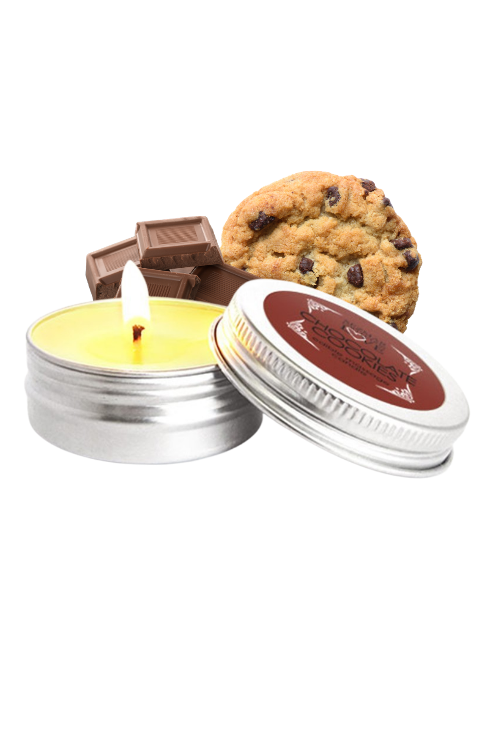 Mini Bougie de massage Chocolat Cookie 30ml 100% naturelle — Sezmar, sélection SENVÉLYA