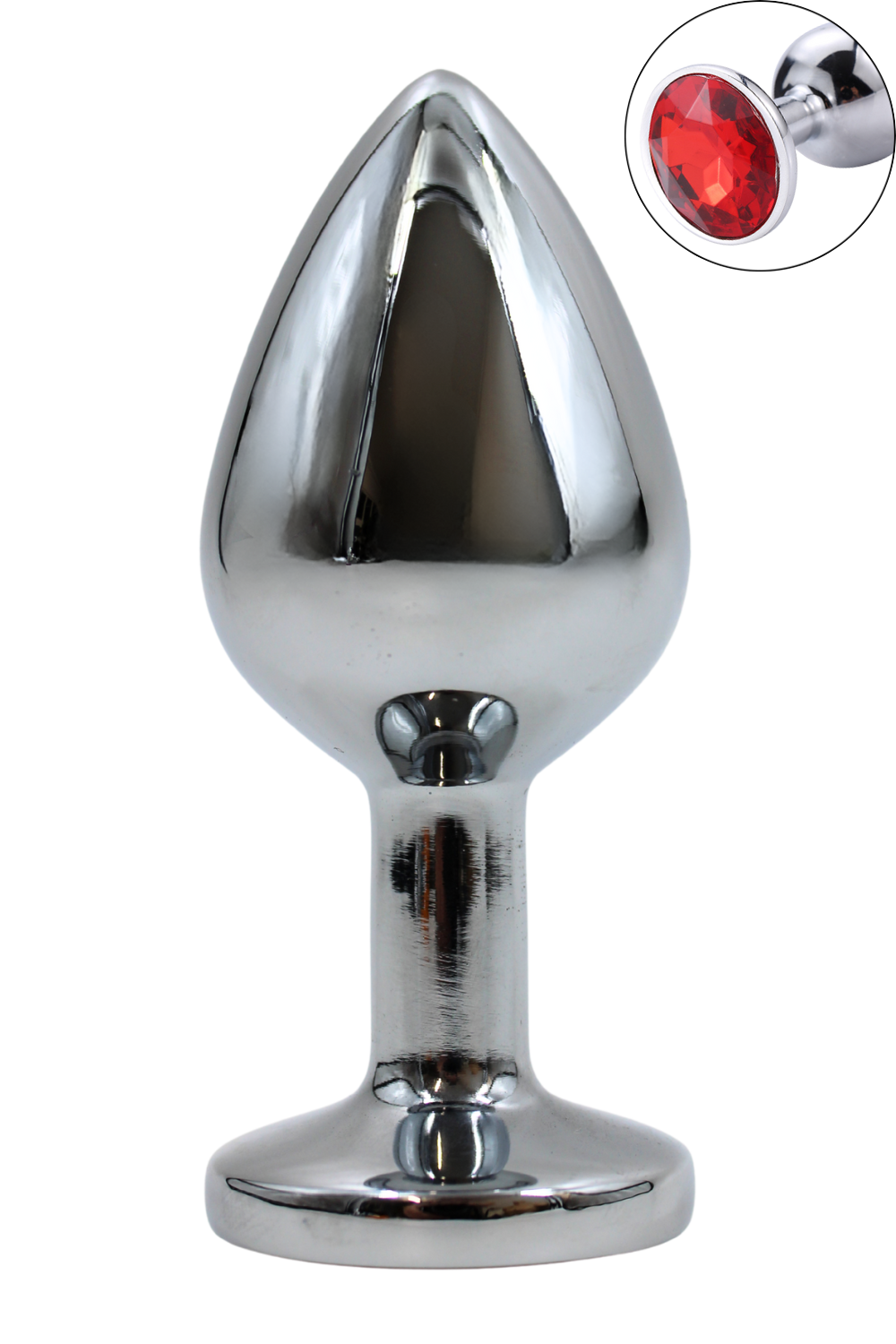 Plug bijou en aluminium bijou rouge Medium HELIRA — Coeur Ardent, sélection SENVÉLYA
