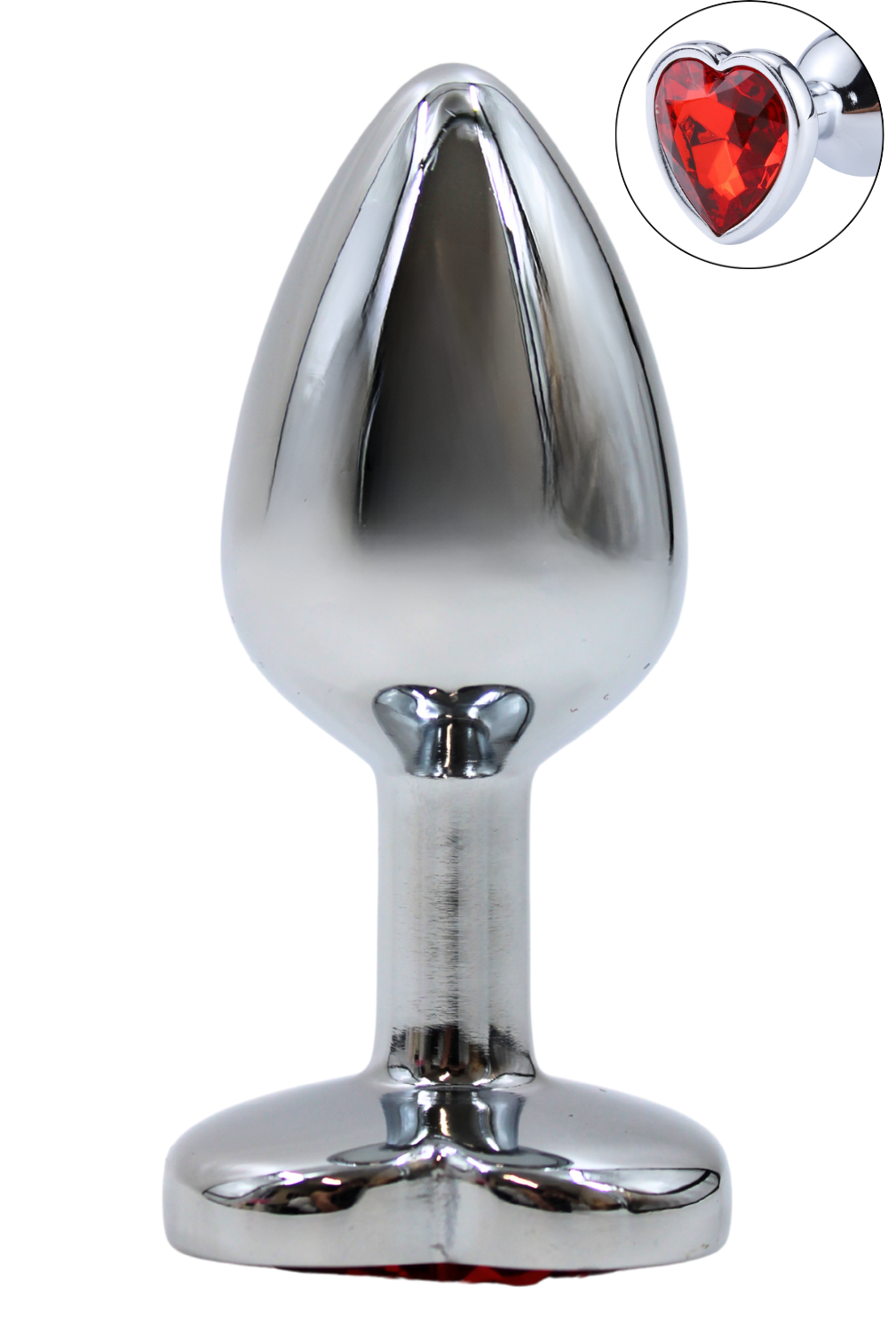 Plug bijou coeur en aluminium bijou rouge Small LOVELY — Coeur Ardent, sélection SENVÉLYA
