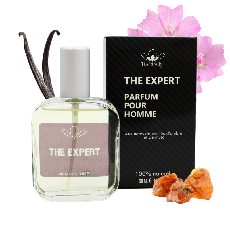 Parfum homme 100% naturel – Vanille, ambre musc – 50 ml — Naturally, sélection SENVÉLYA
