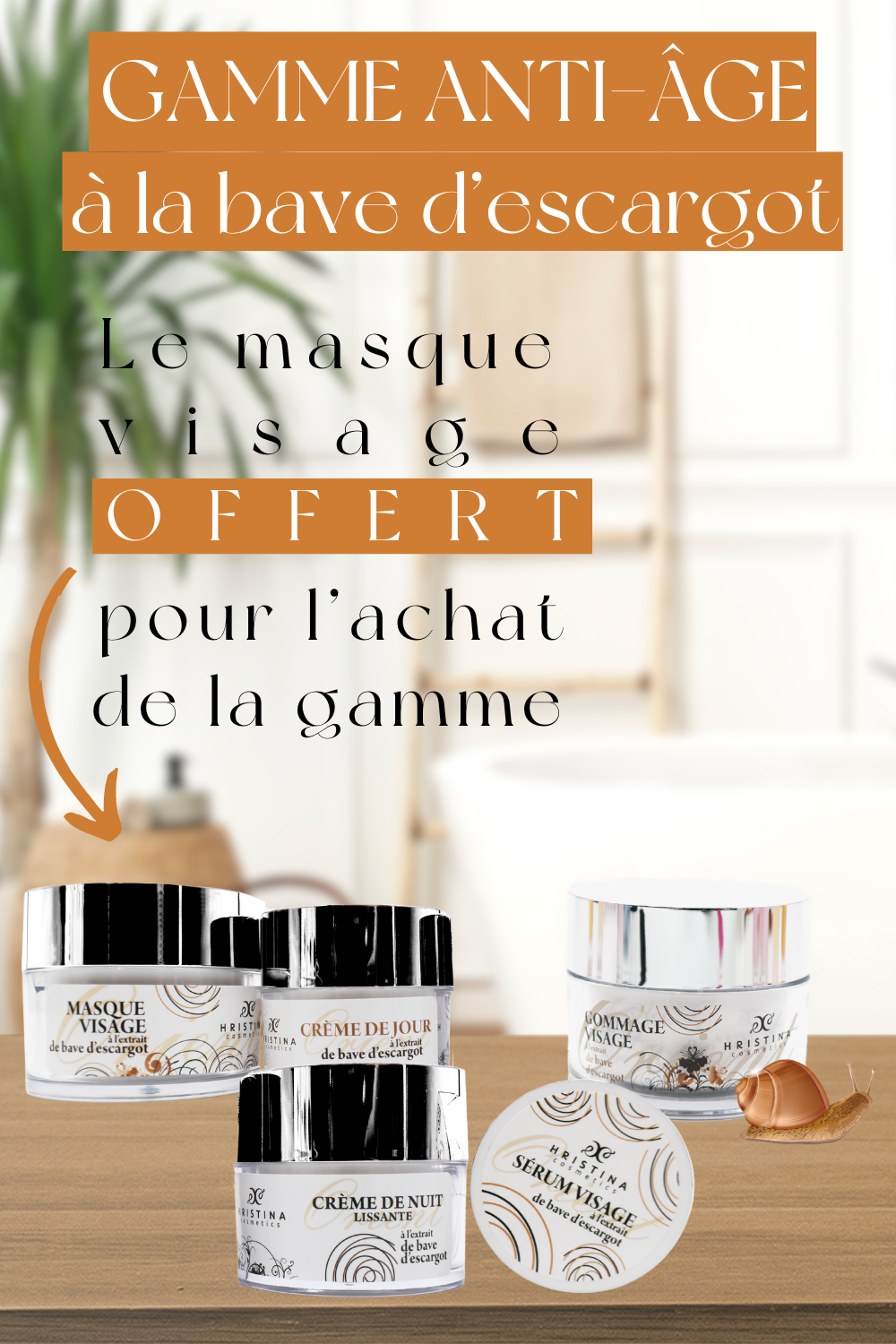 Gamme complète anti-âge - à la bave d'escargot 100% naturelle — Hristina, sélection SENVÉLYA
