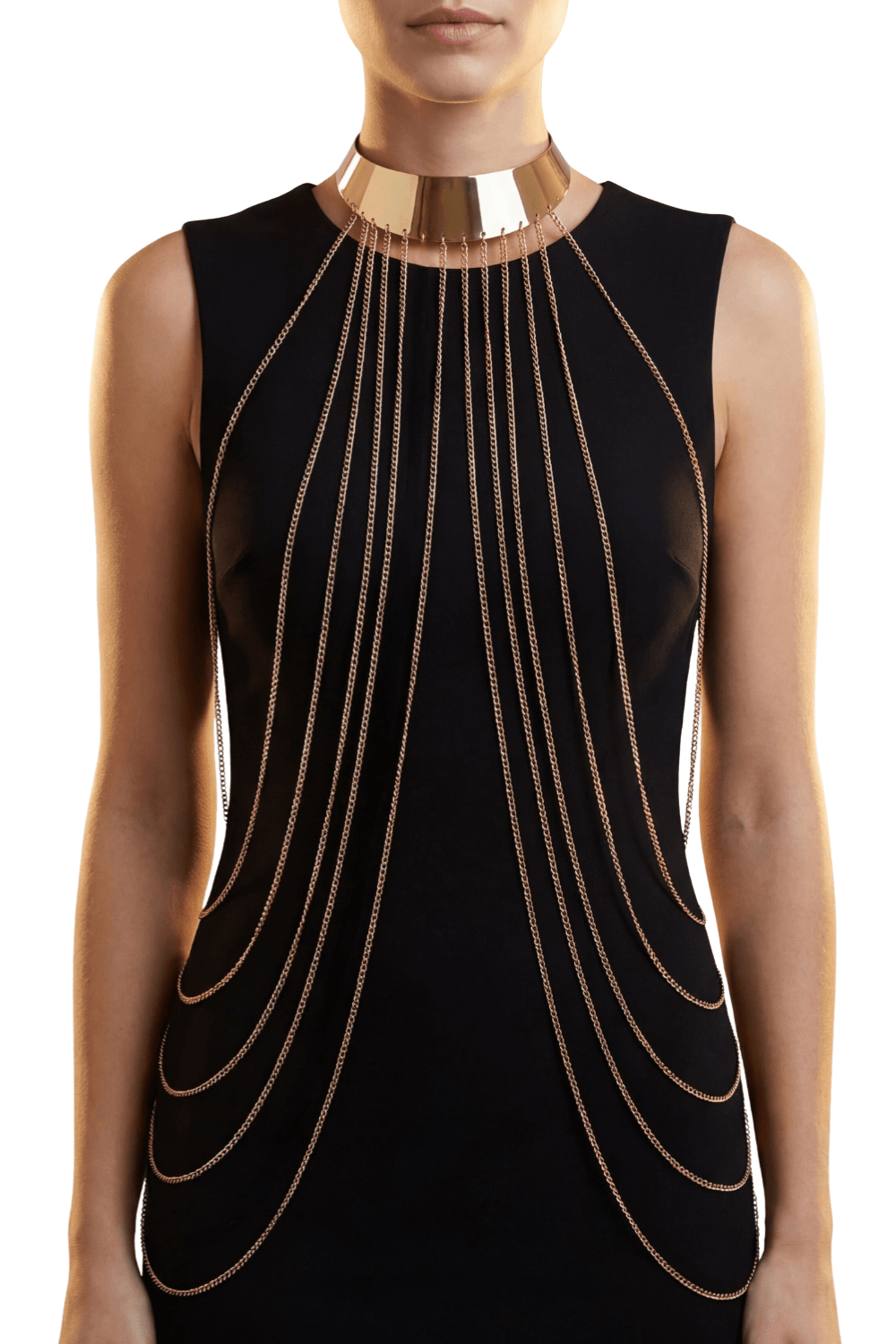 Bijou Tour de cou avec chaines de corps doré — Be Lily Accessories, sélection SENVÉLYA