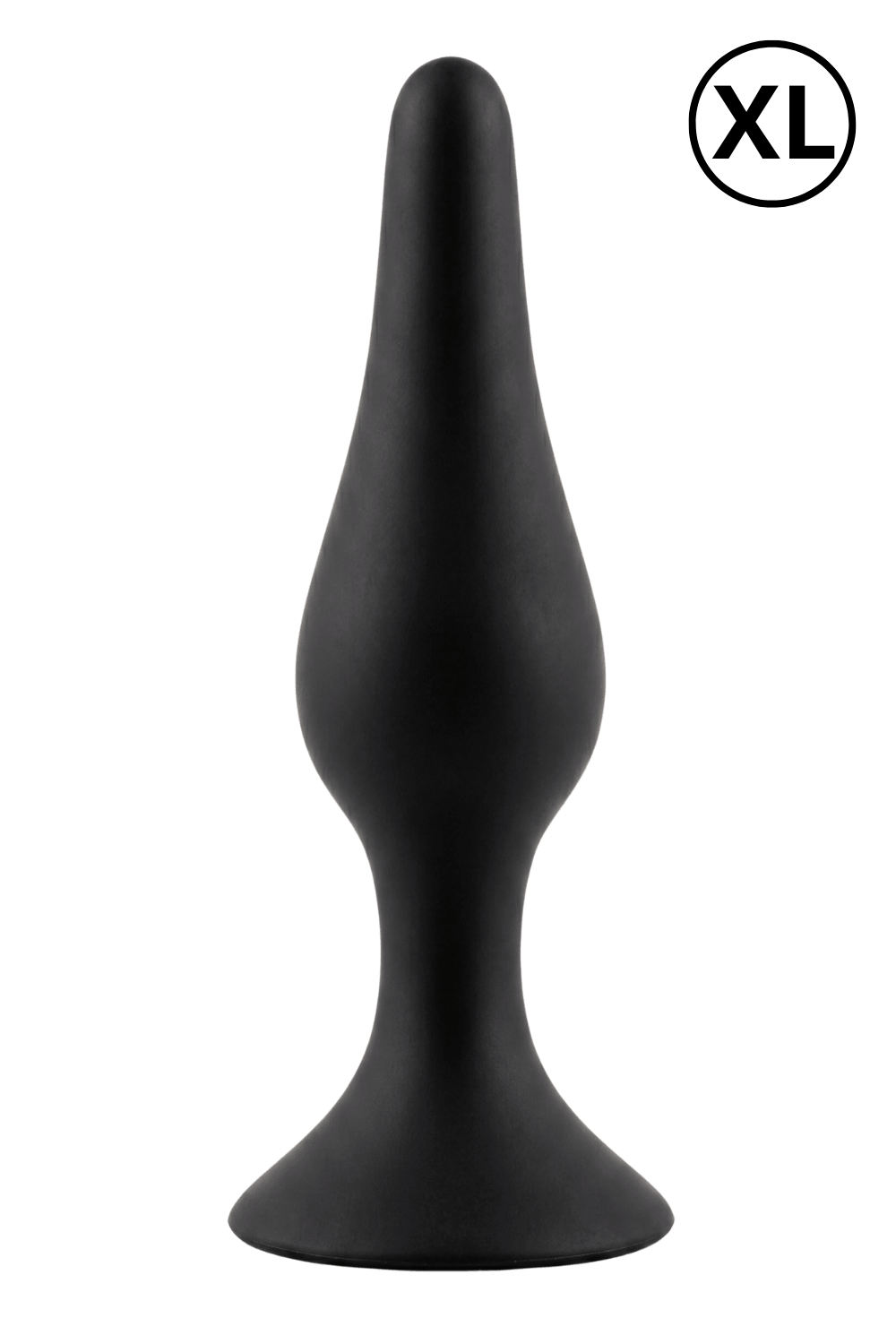 Plug Anal Noir en Silicone XL avec Ventouse Taille XL 15 cm Pocket Pleasure + 1 dosette de lubrifiant — Pocket Pleasure, sélection SENVÉLYA