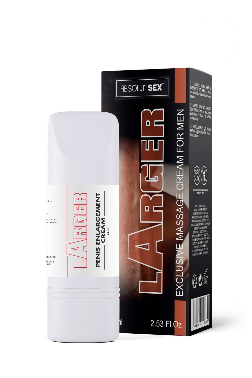 LARGER Crème de Massage pour le Pénis 75 ml - RUF — RUF, sélection SENVÉLYA
