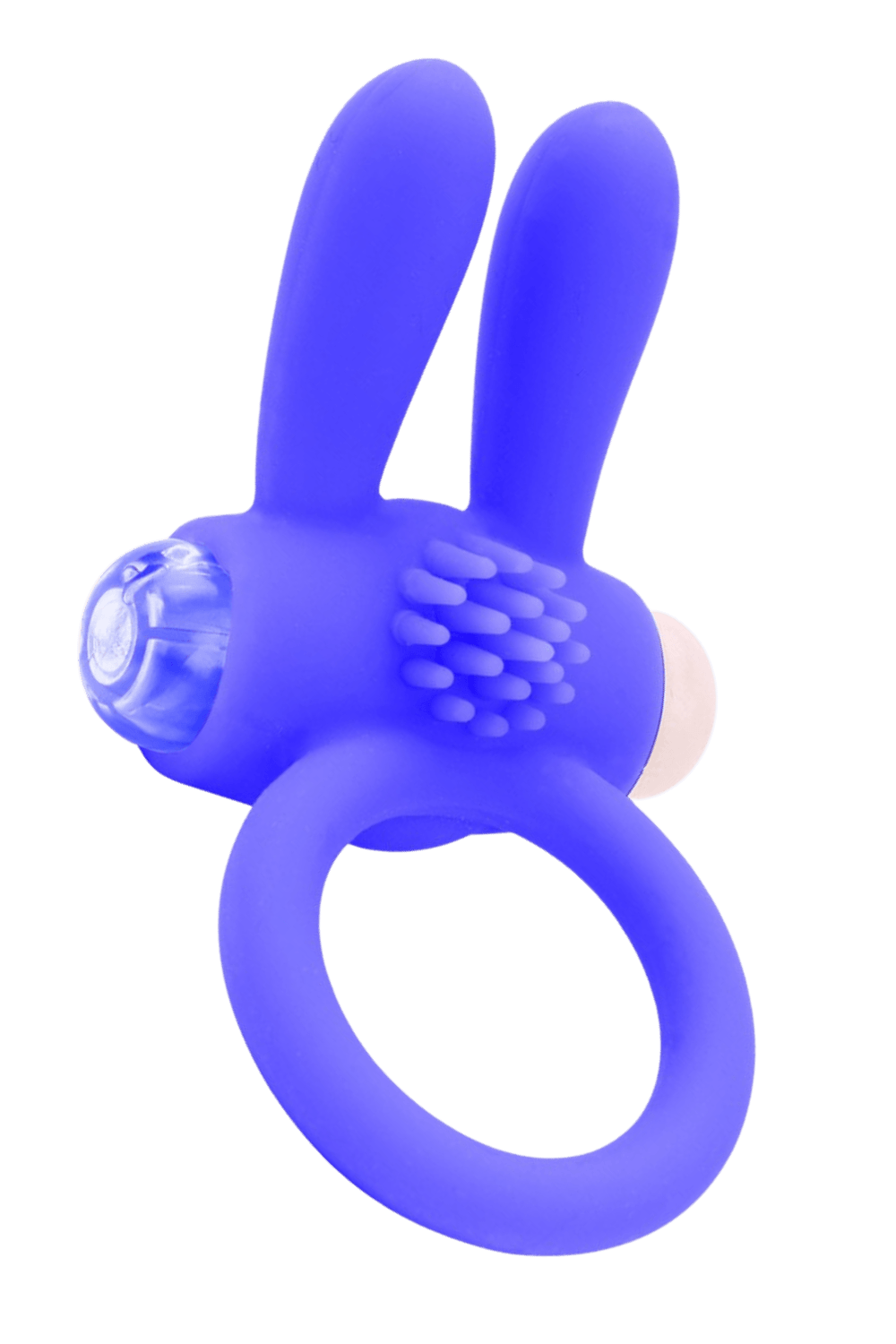 Anneau Vibrant Rabbit Bleu Silicone + 1 dosette de lubrifiant — Pocket Pleasure — Pocket Pleasure, sélection SENVÉLYA