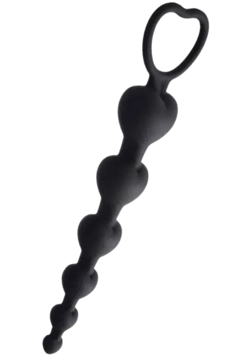 Chapelet Anal Cœur Silicone Noir + 1 dosette de lubrifiant — Pocket Pleasure — Pocket Pleasure, sélection SENVÉLYA